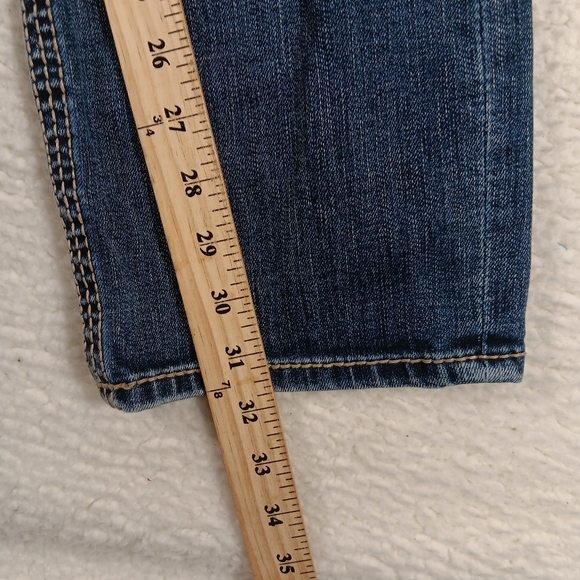 BKE Jeans Mens 32x32 Blue Denim Jake Straight Whiskers Cowboy Rodeo Western - Picture 11 of 13